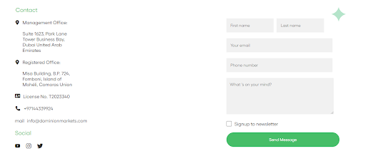 Crypto Profit Planet contact page