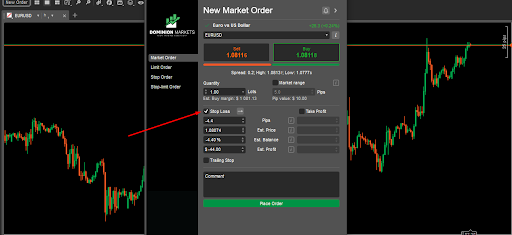 Stop loss order